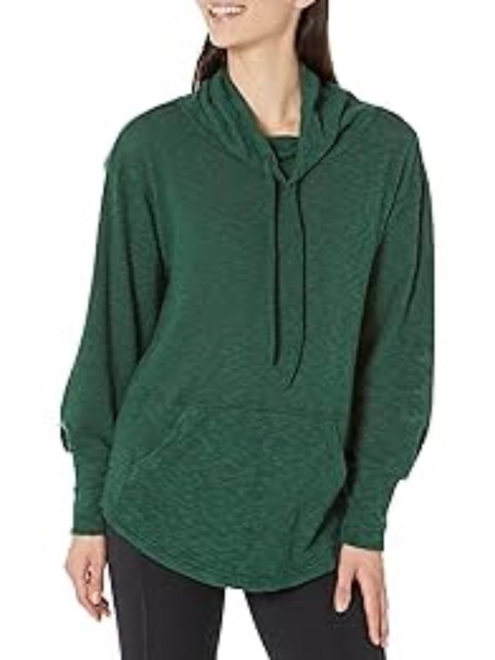 prAna Frieda Cowl Neck Pullover in Deep Pine, Small